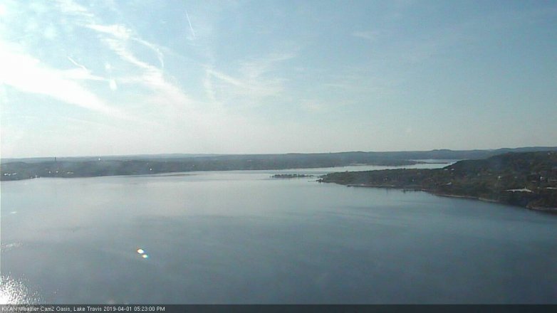 Lake Travis webcam, April 1, 2019 4:25 PM CT