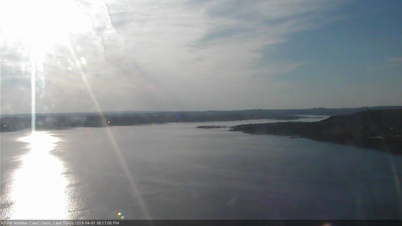 Lake Travis webcam, April 1, 2019 5:20 PM CT