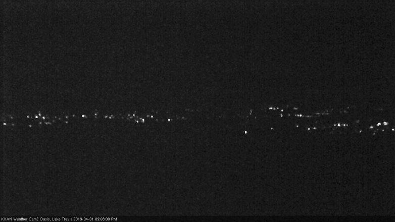 Lake Travis webcam, April 1, 2019 8:10 PM CT