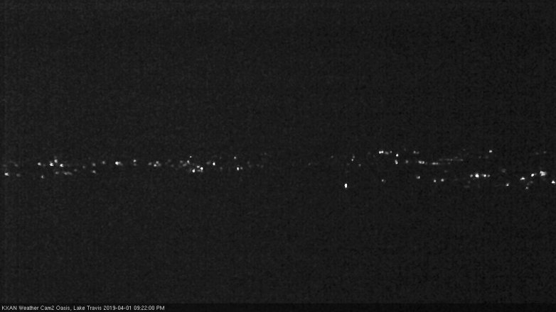 Lake Travis webcam, April 1, 2019 8:25 PM CT