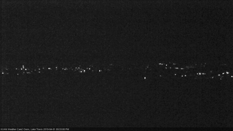Lake Travis webcam, April 1, 2019 8:35 PM CT