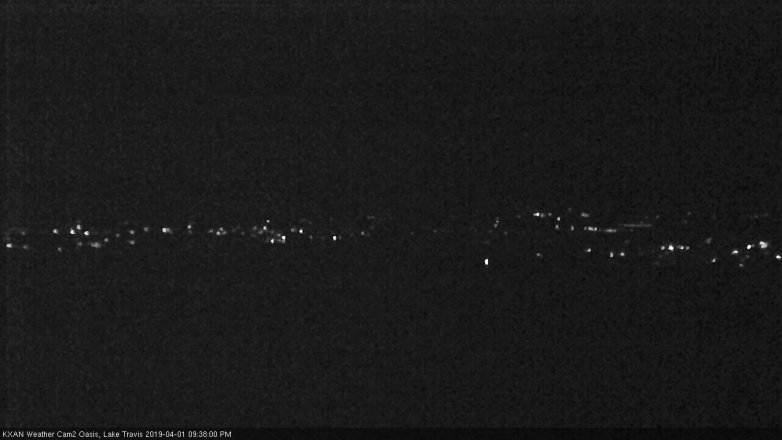 Lake Travis webcam, April 1, 2019 8:40 PM CT