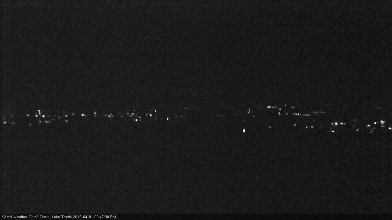 Lake Travis webcam, April 1, 2019 8:50 PM CT
