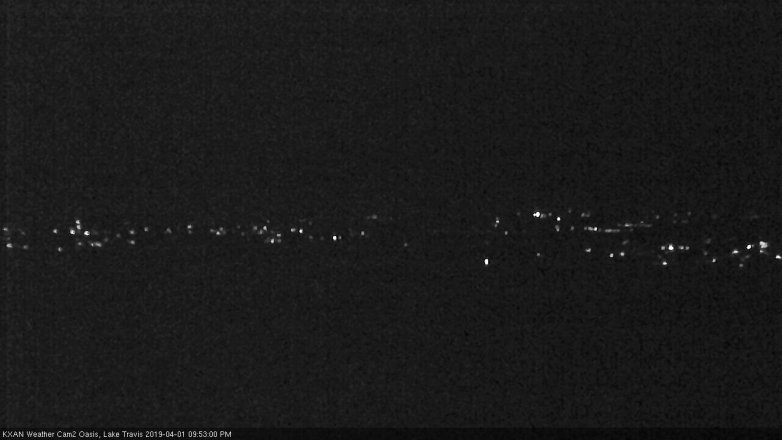 Lake Travis webcam, April 1, 2019 8:55 PM CT