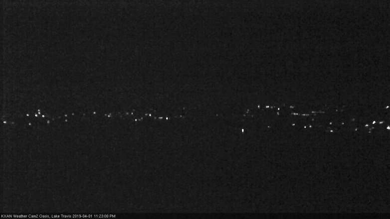 Lake Travis webcam, April 1, 2019 10:25 PM CT