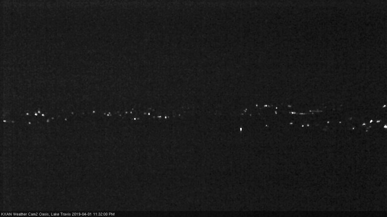 Lake Travis webcam, April 1, 2019 10:35 PM CT