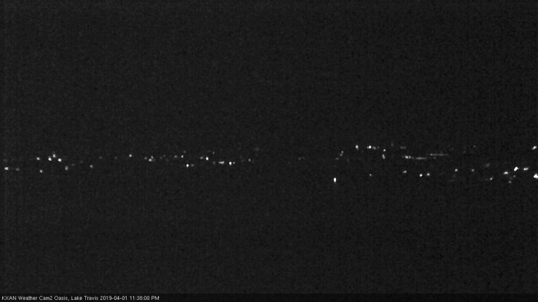 Lake Travis webcam, April 1, 2019 10:40 PM CT