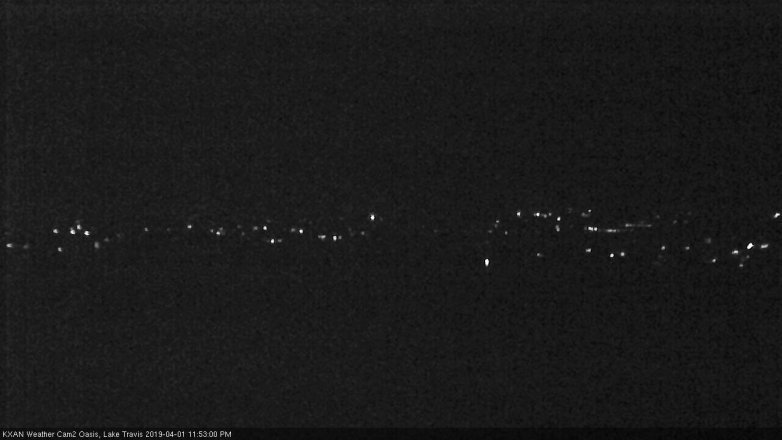 Lake Travis webcam, April 1, 2019 10:55 PM CT
