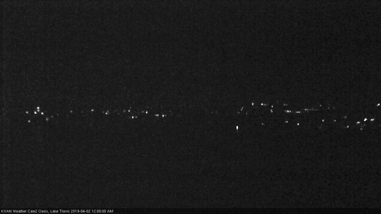 Lake Travis webcam, April 1, 2019 11:10 PM CT