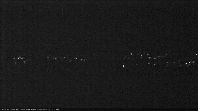 Lake Travis webcam, April 1, 2019 11:15 PM CT