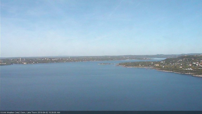 Lake Travis webcam, April 2, 2019 9:40 AM CT