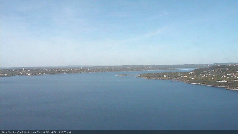Lake Travis webcam, April 2, 2019 9:55 AM CT