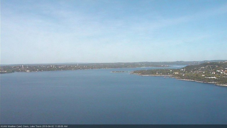 Lake Travis webcam, April 2, 2019 10:10 AM CT