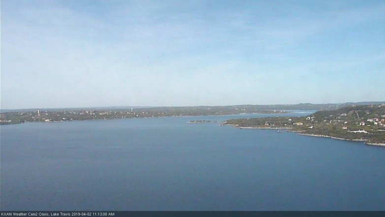 Lake Travis webcam, April 2, 2019 10:15 AM CT