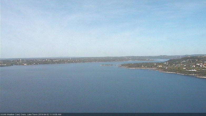 Lake Travis webcam, April 2, 2019 10:20 AM CT