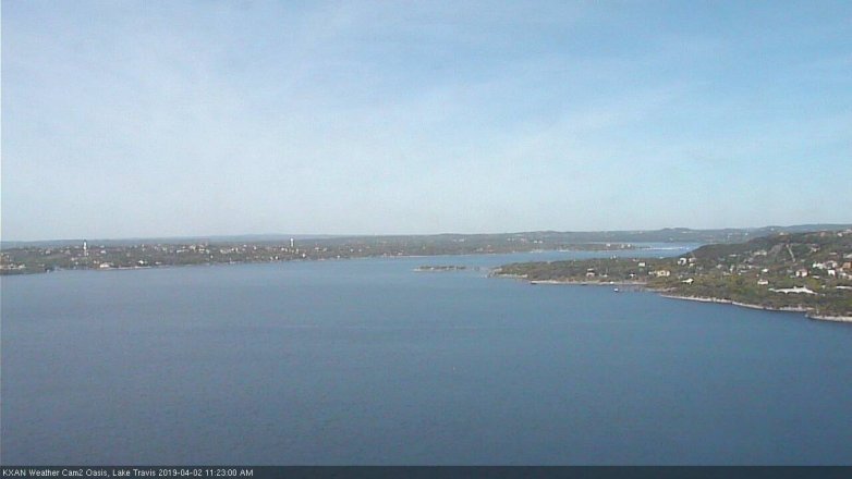 Lake Travis webcam, April 2, 2019 10:25 AM CT