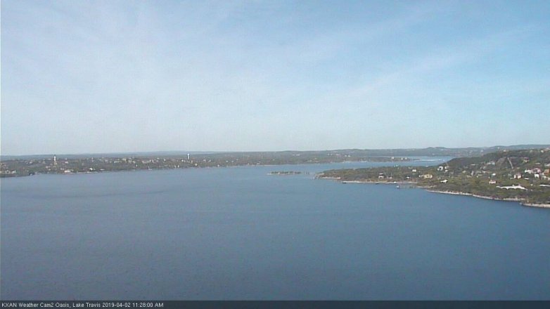 Lake Travis webcam, April 2, 2019 10:30 AM CT