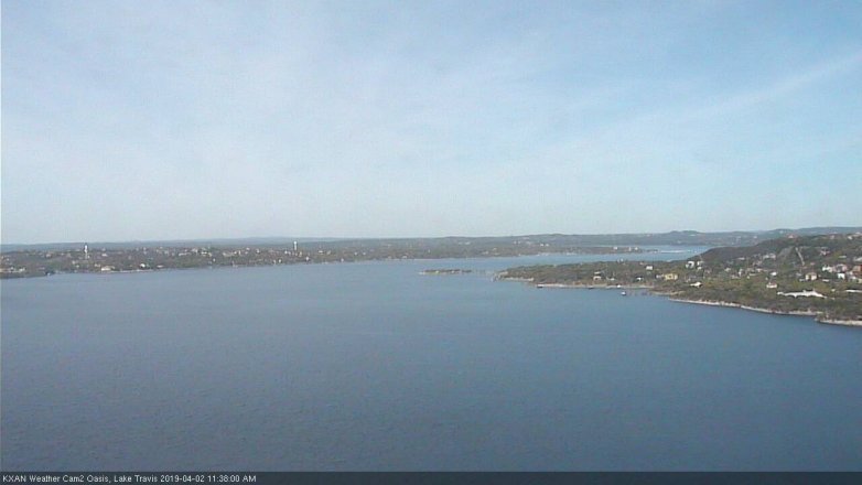 Lake Travis webcam, April 2, 2019 10:40 AM CT