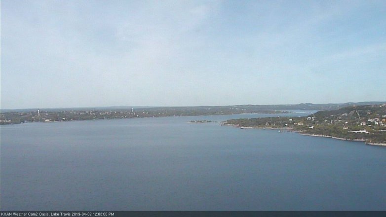 Lake Travis webcam, April 2, 2019 11:05 AM CT