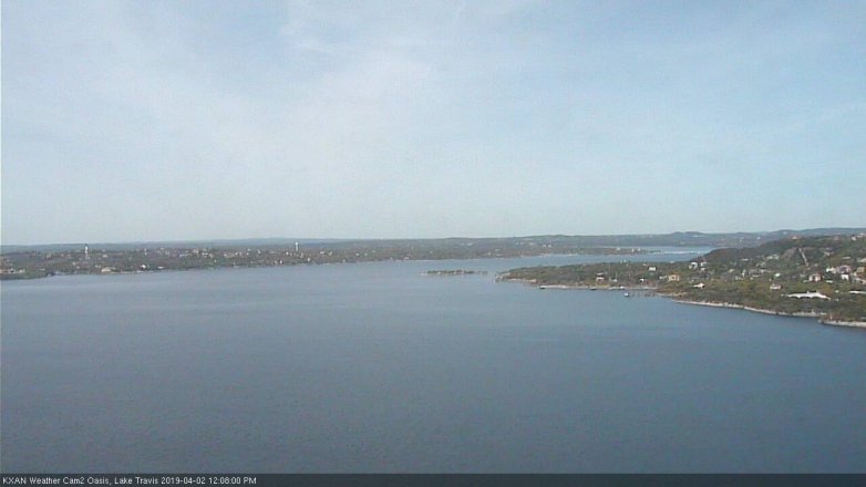 Lake Travis webcam, April 2, 2019 11:10 AM CT