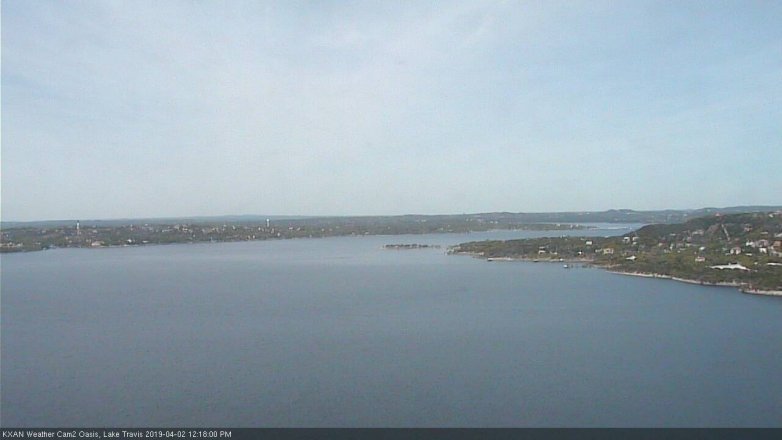 Lake Travis webcam, April 2, 2019 11:20 AM CT