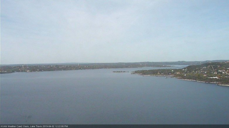 Lake Travis webcam, April 2, 2019 11:25 AM CT