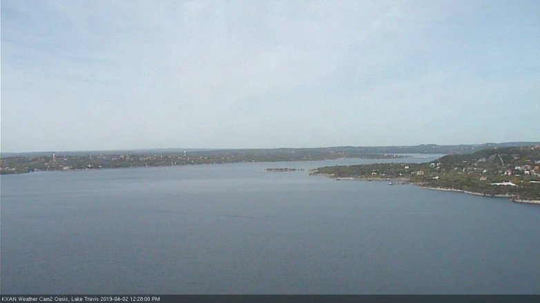 Lake Travis webcam, April 2, 2019 11:30 AM CT
