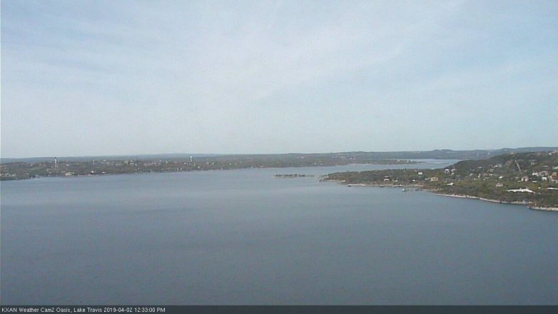 Lake Travis webcam, April 2, 2019 11:35 AM CT