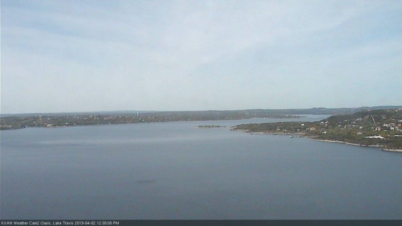 Lake Travis webcam, April 2, 2019 11:40 AM CT