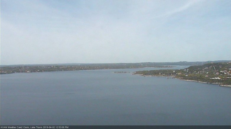 Lake Travis webcam, April 2, 2019 11:55 AM CT