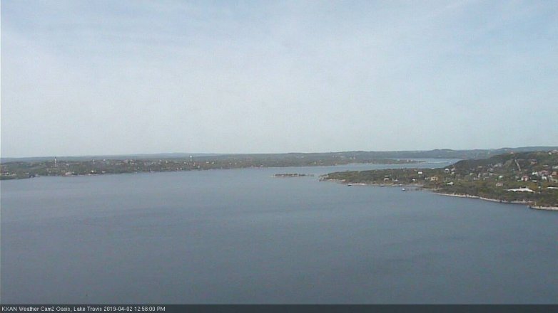 Lake Travis webcam, April 2, 2019 12:00 PM CT