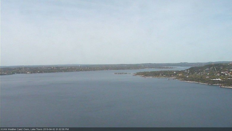 Lake Travis webcam, April 2, 2019 12:05 PM CT