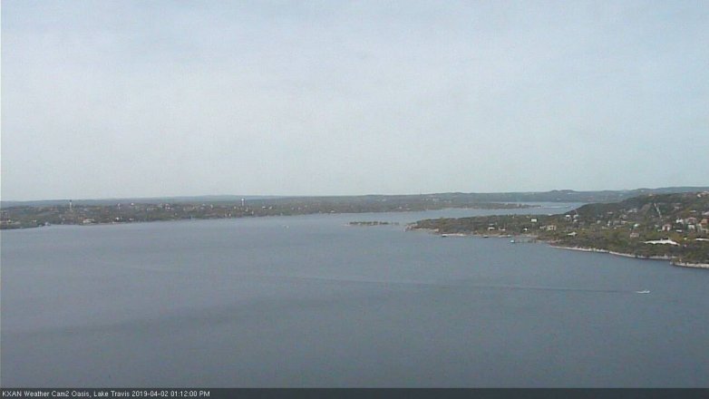 Lake Travis webcam, April 2, 2019 12:15 PM CT