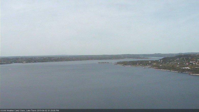 Lake Travis webcam, April 2, 2019 12:30 PM CT