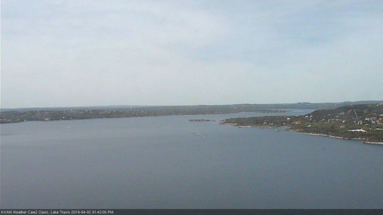 Lake Travis webcam, April 2, 2019 12:45 PM CT