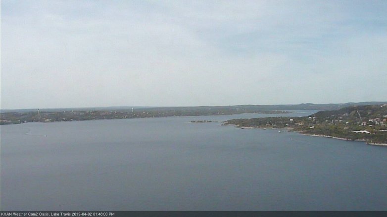 Lake Travis webcam, April 2, 2019 12:50 PM CT