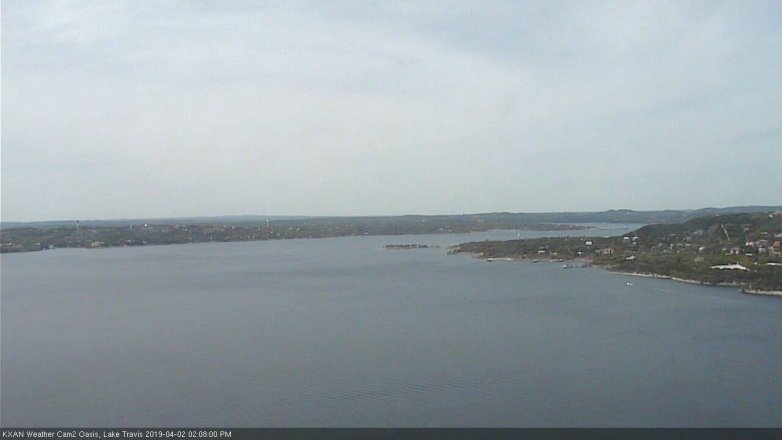 Lake Travis webcam, April 2, 2019 1:10 PM CT