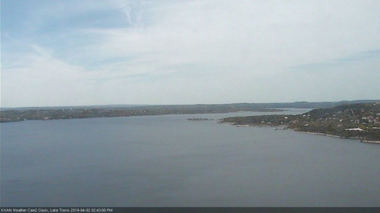 Lake Travis webcam, April 2, 2019 1:45 PM CT