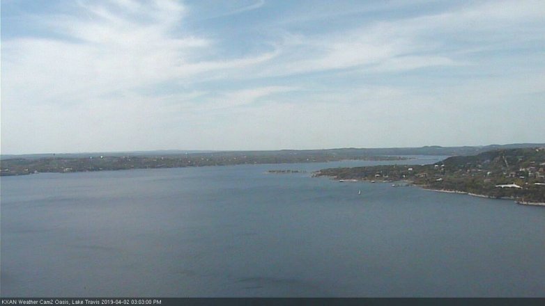 Lake Travis webcam, April 2, 2019 2:05 PM CT
