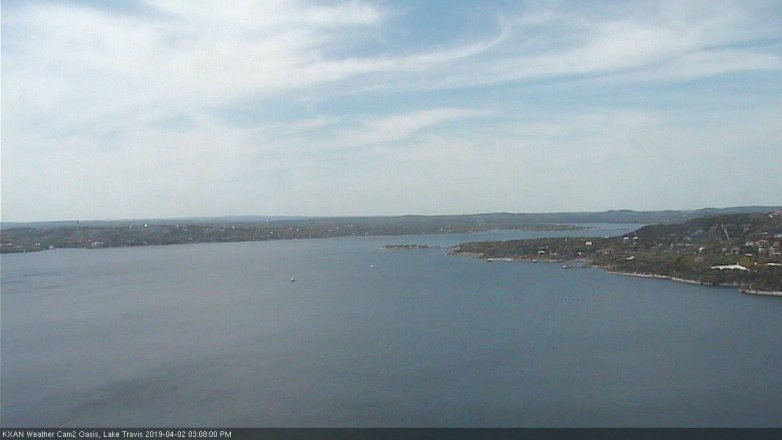 Lake Travis webcam, April 2, 2019 2:10 PM CT