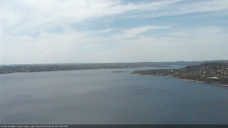 Lake Travis webcam, April 2, 2019 2:15 PM CT