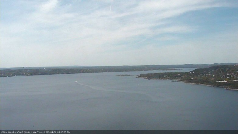 Lake Travis webcam, April 2, 2019 2:40 PM CT