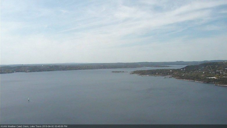 Lake Travis webcam, April 2, 2019 2:50 PM CT