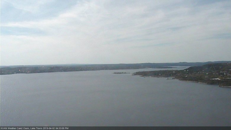 Lake Travis webcam, April 2, 2019 3:35 PM CT