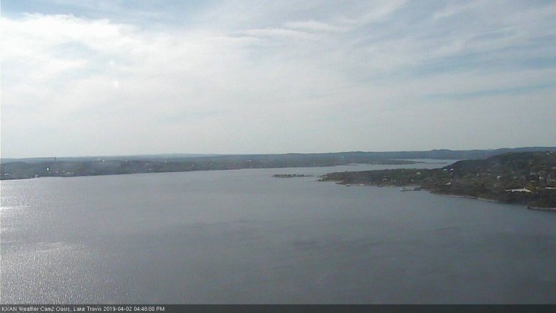 Lake Travis webcam, April 2, 2019 3:50 PM CT
