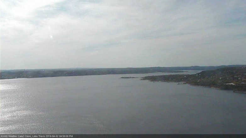 Lake Travis webcam, April 2, 2019 4:00 PM CT