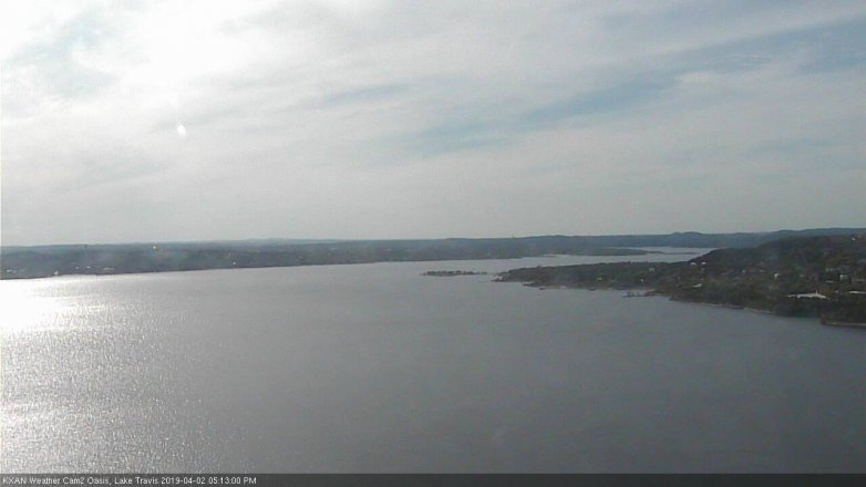 Lake Travis webcam, April 2, 2019 4:15 PM CT