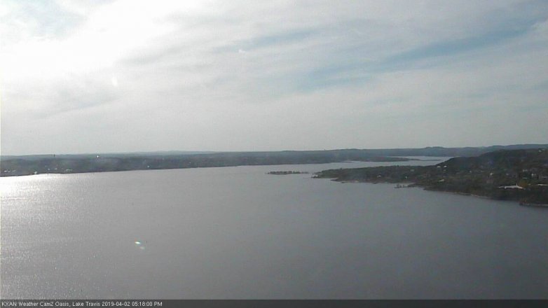 Lake Travis webcam, April 2, 2019 4:20 PM CT