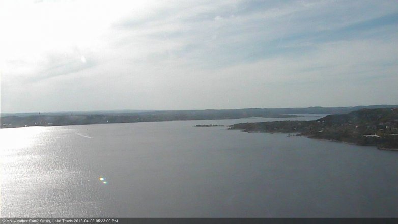 Lake Travis webcam, April 2, 2019 4:25 PM CT