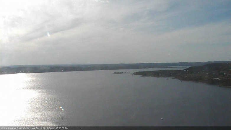 Lake Travis webcam, April 2, 2019 4:35 PM CT